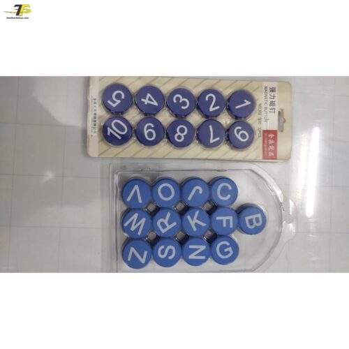 Bộ chữ số Nam châm 30mm cao cấp vỉ 26 chữ cái hít siêu mạnh