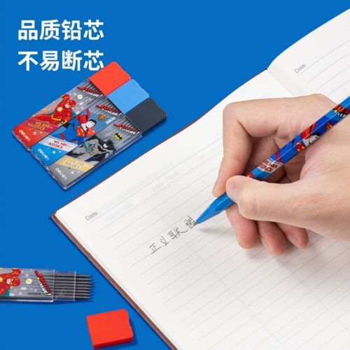 Bút chì bấm 2B hình siêu nhân ngòi 2.0 / Ruột chì ngòi 2.0mm – Deli HC500 / HC501-2B