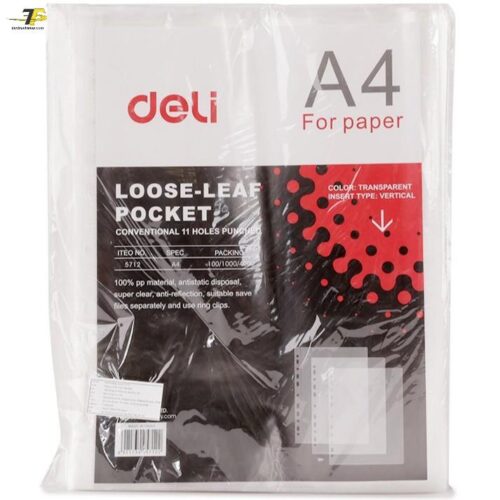 File lá mỏng – Bìa lỗ Deli 5712