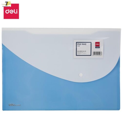 Túi hồ sơ A4 Deli, Đỏ/Cam/Xanh dương/Tím/Xanh lá cây – 1 chiếc – E5506