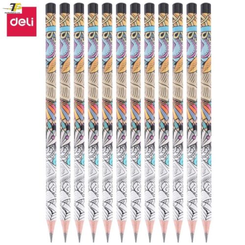 Bút chì 2B cao cấp – Hoạ tiết đa dạng – Deli 51800/52900/53200/53300/EC011/EC012/EC021 – Combo 3 cây