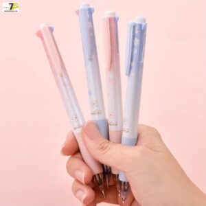 Bút bi 4 màu hoa anh đào Deli – 0.7mm – S311/ CQ183 (bản Sơn Tùng)