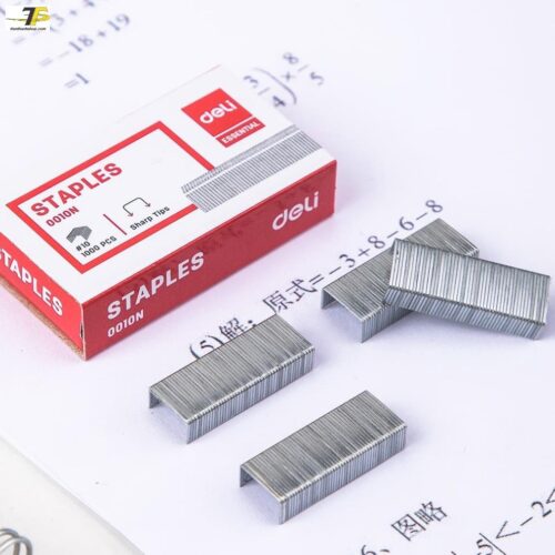 Dập ghim / Kim Bấm số 10 Deli – Dùng cho dập ghim cỡ 10 – 1000 cái/hộp – Combo 5 hộp – E0010N