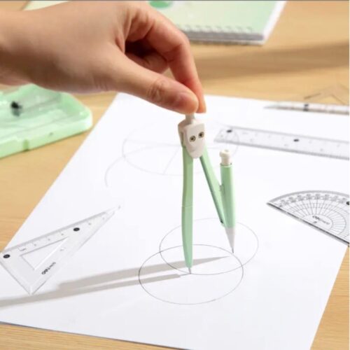 Bộ Compa, eke Deli H610 chì bấm 7 món – Biên bản Sơn Tùng