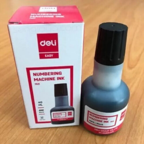 Mực máy bấm giá đen Deli 7521 ( dùng cho dấu số nhảy và máy bắn giá )