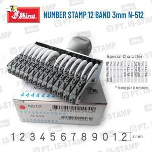 Dấu 12 số xoay shiny N512 - 3mm / N412 - 4mm / N312 - 5mm / NB12 - 18mm