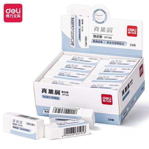 Gôm tẩy mini Deli VP149 – Chât liệu an toàn tẩy siêu sạch – Combo 3 cục