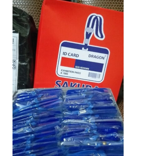 Bảng tên Sakura dây đeo túi ngang 7.5 x 10cm /đứng 10 x 7.5mm (Combo 50 cái/hộp)