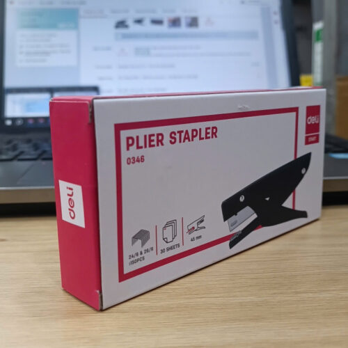 Dập ghim / Bấm kim cầm tay số 12 – 20 tờ Deli 346 (E0346)