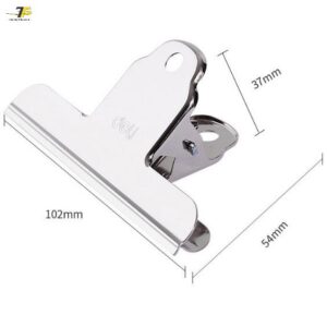 Kẹp inox 102mm deli 9532 ( Túi 3 cái )