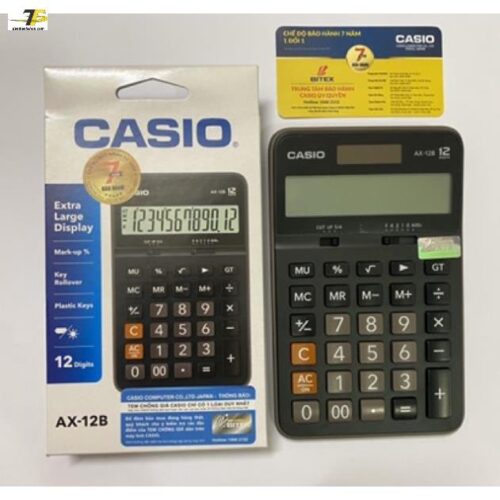 Máy tính Casio AX-12B Chính hãng