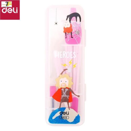 Compa Deli, Hồng/Xanh – 1 hộp – E8622 [Deli]