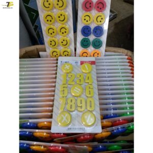 Nam châm mặt cười vỉ 10v viên 30mm