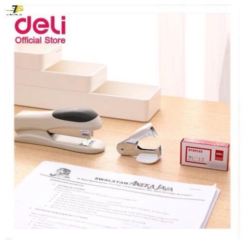 Bộ Combo Bấm kim / dập ghim 24/6 + nhổ ghim + lõi ghim Deli 355 (E0355)