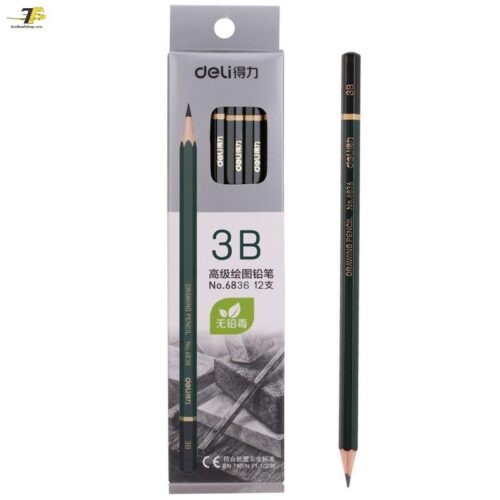 Bút chì gỗ cao cấp Deli 7084 (2B), 6836 (3B), 6846(4B), 6848 (6B) Bút chì gỗ cao cấp Deli 7084 (2B), 6836 (3B), 6846(4B), 6848 (6B)