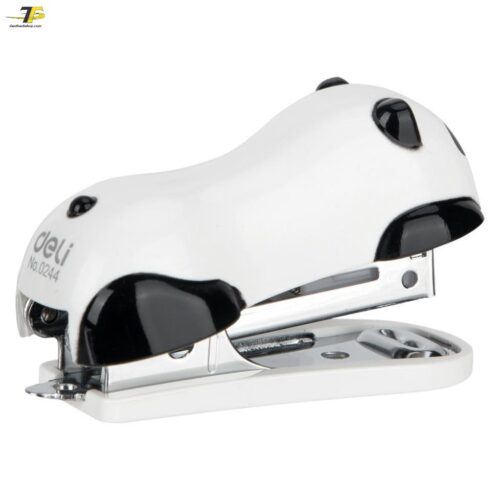 Dập ghim / Bấm kim mini hình Panda, 12 trang kèm 1000 chiếc ghim – Deli 453 (E0453)