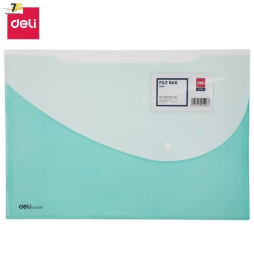 Túi hồ sơ A4 Deli, Đỏ/Cam/Xanh dương/Tím/Xanh lá cây – 1 chiếc – E5506