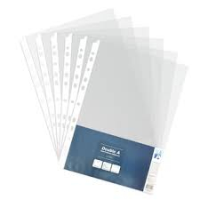 Bìa lỗ dày Double A A4 ( xấp 100 cái )