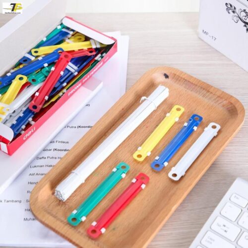 Nẹp tài liệu Chân dài 50mm Deli E5548 – 50 cái/hộp