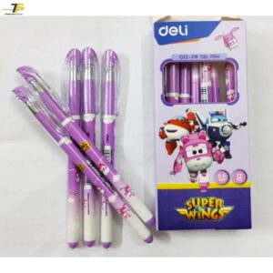 Bút gel màu tím G12-PR- Combo 5 cây