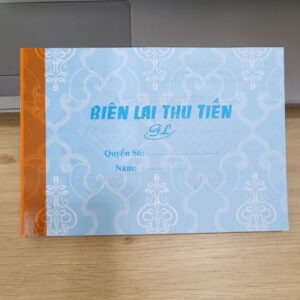 Biên lai thu tiền mẫu số C45-BB quyển 100 tờ chia làm 50 bộ 2 liên