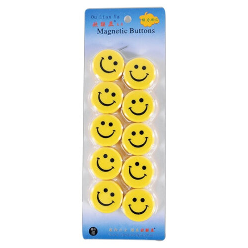 Nam châm mặt cười vỉ 10v viên 30mm