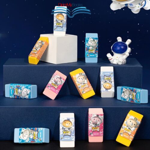 Gôm Tẩy 2B Deli Hình Gấu Phi Hành Gia ít Vụn Tẩy Sạch Không Gãy, Xóa Chì Dành Cho Học Sinh CuTe VP116