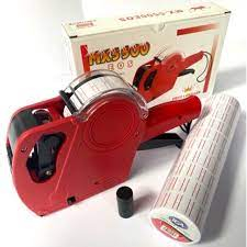 Combo máy bấm giá CN + 3 cây giấy bấm giá trắng + 1 ống mực cho máy bấm giá