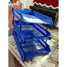 Khay nhựa 3 tầng / Kệ 3 tầng trượt nhựa / Kệ 3 tầng trụ nhựa