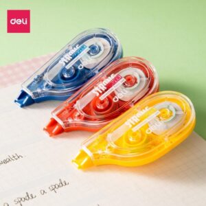 Băng Xóa Deli H08A Strong Cover – Chiều Dài 6m x 5mm, Che Phủ Tuyệt Đối, Thiết Kế Chữ U Nhỏ Gọn