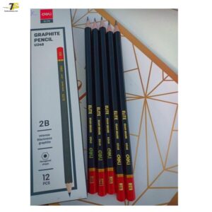 Bút chì 2B cao cấp đen - deli CU24820 - 12 cây 1 hộp