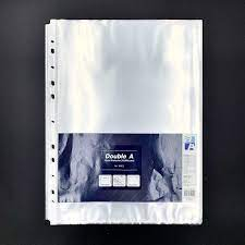 Bìa lỗ dày Double A A4 ( xấp 100 cái )