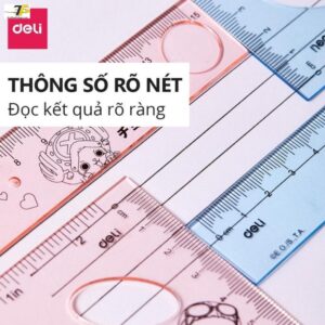 Bộ 4 dụng cụ êke học sinh One Piece Deli H17