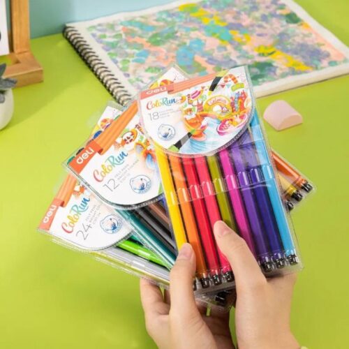 Bút dạ nước/ bút màu nước Deli C157 – EC157-12 / EC157-18 / EC157-24 màu