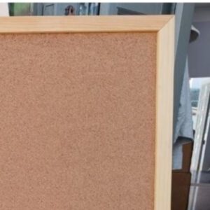 Bảng ghim bần KHUNG GỖ TỰ NHIÊN kích thước lớn – tặng kèm hộp 35 cái ghim