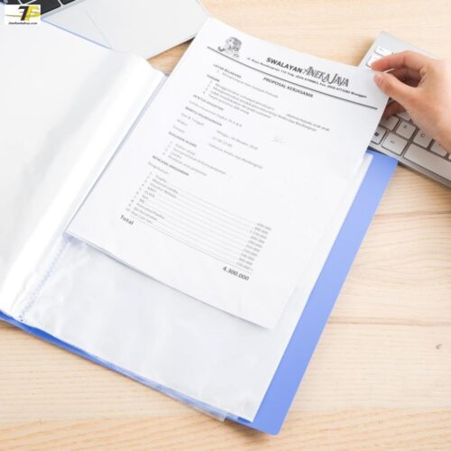 File lá A4 Xanh dương – 10/20/30/40 lá – Deli E5210/E5220/E5230/E5240