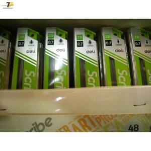 Ruột chì kim- Ngòi chì bấm 2B - DELI 7004 ngòi 0.7mm - DELI 7005 ngòi 0.5mm