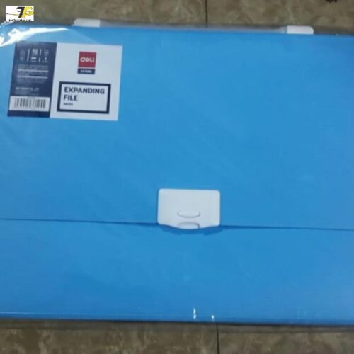 Cặp tài liệu 6 ngăn cao cấp có khóa bấm Deli 38125 (E38125)