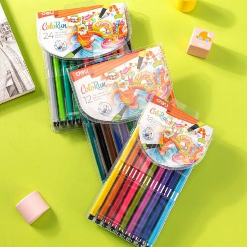 Bút dạ nước/ bút màu nước Deli C157 – EC157-12 / EC157-18 / EC157-24 màu