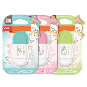 Xóa Kéo Miyou Deli H352 (352) hình thú cưng ngộ nghĩnh - nét băng xóa 5mm/ dài 6met