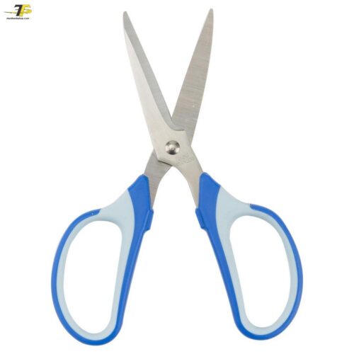 Kéo văn phòng 190mm Deli, Đen/Xanh – E6001