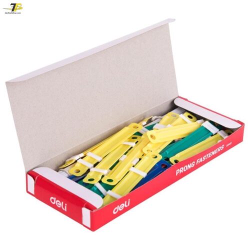 Nẹp tài liệu Chân dài 50mm Deli E5548 – 50 cái/hộp
