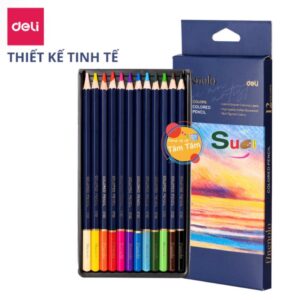 Bút Chì Màu Gốc Dầu Cao Cấp Hộp GIẤY  Finenolo Deli EC131-12 / EC131-24 -  C131