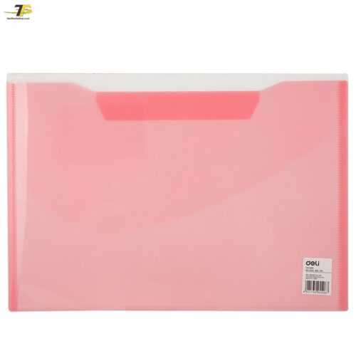 Túi hồ sơ A4 Deli, Đỏ/Cam/Xanh dương/Tím/Xanh lá cây – 1 chiếc – E5506