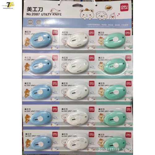 Dao rọc Giấy Mini curtter Deli 2050 - Deli 2020 - Deli 2087 - Combo 2 cây