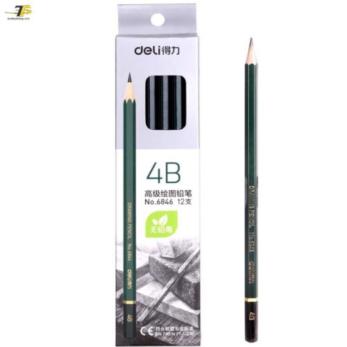 Bút chì gỗ cao cấp Deli 7084 (2B), 6836 (3B), 6846(4B), 6848 (6B) Bút chì gỗ cao cấp Deli 7084 (2B), 6836 (3B), 6846(4B), 6848 (6B)