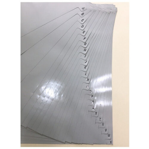 Bìa phân trang nhựa tùy chọn từ 10 cho đến 31 số màu / 24 chữ cái.