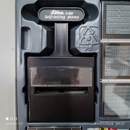 Dấu bộ – dấu ghép chữ và số liền mực Shiny S-600 (S600)