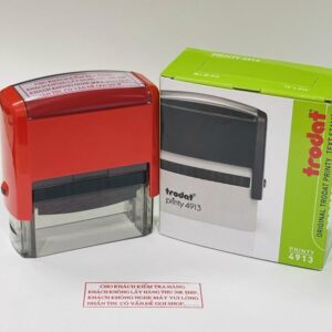 Khắc dấu công ty, cửa hàng, hộ kinh doanh Trodat printy 4913 22 x 58mm – Nhập khẩu Áo