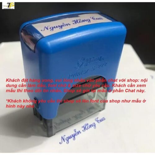 Khắc dấu tên 1 đến 2 dòng Shiny S-222 14x38mm – Mẫu mới – Giá tốt